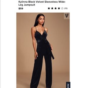 Lulu’s Kylinna Velvet Jumpsuit